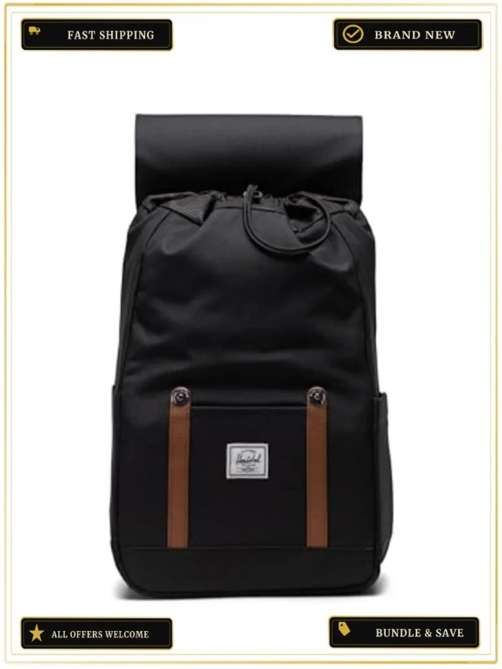 Recycled Polyester Casual Daypack Backpack with 13/14 Inch Laptop Sleeve